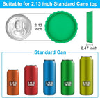 Silicone Soda Can Cover Lids, 12 Pack Reusable Soda Can Lids Beer Can Covers Pop Can Covers, BPA Free Silicone Can Cover, Stopper and Protector for Beer, Beverage, Juice, Fits Standard Cans