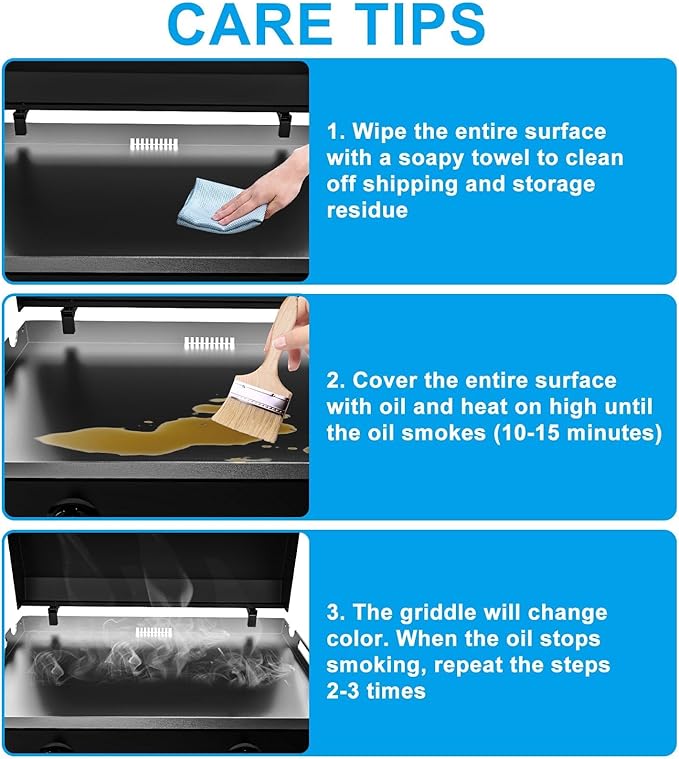 Flat Top Griddle for Blackstone 28 Inch Grill Powder Coated Steel Griddle Replacement Top with Rear Grease System for Blackstone 1517 1883 1924 1853 1963 1885 1856 1605 1803
