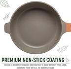Goodful All-in-One Pan, Multilayer Nonstick, High-Performance Cast Construction, Multipurpose Design Replaces Multiple Pots and Pans, Dishwasher Safe Cookware, 11-Inch, 4.4-Quart Capacity, Terracotta