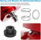 Mixer Spring and Washer for KitchenAid Mixer Parts-KitchenAid Tilt Head Mixers Spring and Washer, Rubber Washer