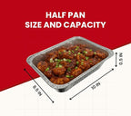 Self-Heating Buffet Kit – Flameless Food Warmer Set for Parties – Includes 4 Trays, 4 Half-Size Heat Pads & Foil Pans – Keeps Hot Food Hot for up to 3 Hours – Gel Fuel Can Alternative