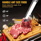 BBQ Tool Grilling Accessories, 16-Inch Stainless Steel BBQ Grill Tools Set for Men, Heavy Duty Grilling Accessories Kit for Camping, Kitchen, 3 PCS Extra Thick Barbecue Utensil