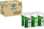 CloroxPro Clorox EcoClean Disinfecting Wipes, Multipurpose 100% Plant Based Cleaning Cloths, Antibacterial Disinfectant, Safe for Multi Surface Use, 75 Count (Pack of 6)