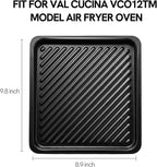 VAL CUCINA Air Fryer Enamel Baking Pan Replacement Parts Compatible with VCO12TM Air Fryer Toaster Oven (Enamel Baking Pan)