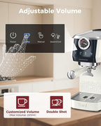 Tuni E2 58mm Espresso Machine - Dual Boiler (Immediate Milk Frothing) | PID NTC Temp Control | 20 Bar ULKA Pump | Stainless Steel Semi-Automatic Coffee Maker | Gift for Coffee Lovers