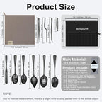 | Plating Tools Culinary Set | 11 Piece Professional Chef Plating Tools Pro Kit | Kitchen Plating Utensils | Modernist Cuisine Food Art | Stainless Steel | Black (Black)