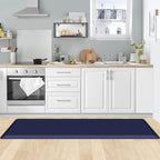 KitchenClouds Kitchen Mat Cushioned Anti Fatigue Kitchen Rug 0.8inch Water Resistant Non Slip Kitchen Rugs and Mats Standing Desk Mat Comfort Floor Mats for Kitchen Sink Office (17.3"x60",Blue)