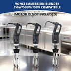 VONCI 10inch Detachable Whisk Attachment. 350W, 500W & 750W Commercial Immersion Blender Compatible.