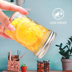 8oz Mason Jars,Canning Jars,Jam Jars for Jelly,Honey,Wedding Favors, Food Storage for Kitchen & DIY Gifts,with Lables,Pen and Sponge Brush,Set of 8