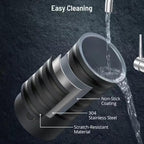 Milk-Frother, 4-in-1 Milk-Steamer-and-Frother, Hot & Cold Foam Milk Warmer with Temperature Control, Auto Shut-Off Frothers for Coffee, Latte, Cappuccino, Macchiato