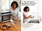 10 Pcs/Sets Silicone Dehydrator Sheets for Food Dehydrator & Freeze Dryer, 14x14 in