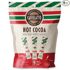 Caffelatto Milk Chocolate Hot Cocoa, Gourmet Single Serve Sticks, Made for Milk Frothers, Add Your Own Milk, Simple Ingredients and Easily Customized, 9 Pack