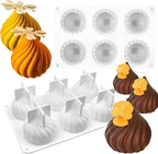 Russian Tale Mousse Cake Silicone Mold, 3D Onion Shaped Chocolate Baking Mold for Cupcake Candy Pastry Truffle Jelly Brownie Pudding Sandwich Cookie French Dessert Candle