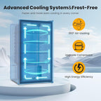 Mini fridge,116 Can Beverage refrigerator cooler with Glass Reversible Door for Soda Beer Wine, 3.2 Cu.ft Small Refrigerator for Home Kitchen, Adjustable Removable Shelves,Hidden Door Handle