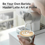 HIBREW H10Plus - Programmable Espresso Machine - 58mm Portafilter in Stainless Steel - Temperature & Cup Volume Adjustable at will - With Intelligent Display Screen & Pressure Gauge.