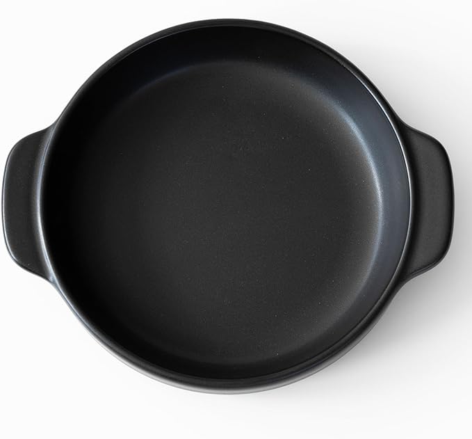 Santo Banko Ware Au Gratin Dish for One Person Capacity 13.5 fl oz (400 ml) Heat Resistant Ceramic Oven Safe Direct Fire Microwave Dishwasher Safe Stackable Black Made in Japan