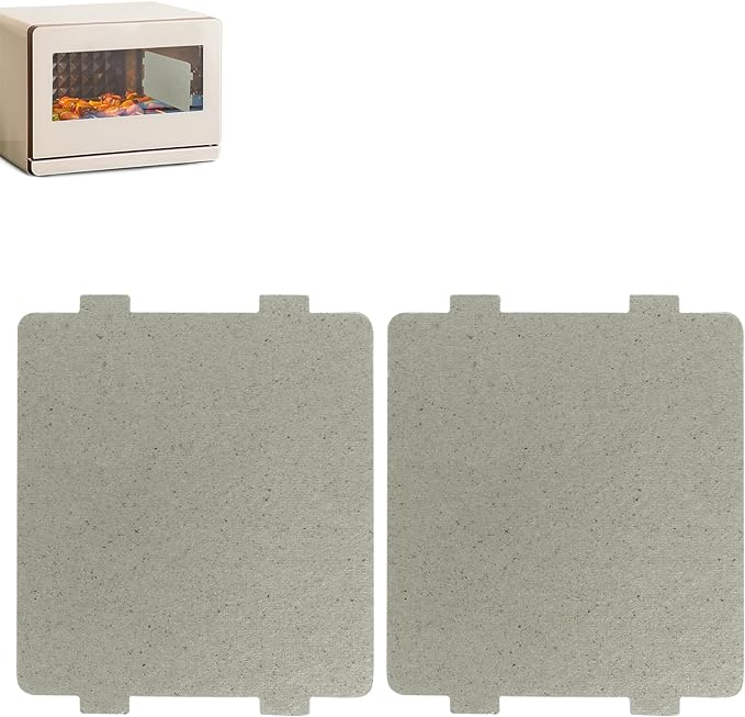 2 PCS Waveguide Cover, Universal Mica Sheet for Microwave Oven, Cut to Size, 108mmX99mm