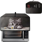 Kitten Daisy Print Toaster Oven Stain-resistant Cover for Kitchen Counter Decor, Heavy Duty Heat-resistant Microwave Oven Cover, Washable (Large-18.5 * 22.5 * 12.99 inches)