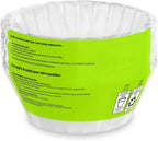 Amazon Basics Basket Coffee Filters for 8-12 Cup Coffee Makers, White, 200 Count, Packaging May Vary