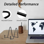 10 Pcs Plate Stands for Display,8 Inch Plate Holder Display Stand, Metal Frame Bracket for Book, Picture, Decorative Plate, Photo, and Platter, Desktop Display Shelf, Tabletop Art