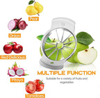 Supercenter Apple Cutter and Slicer - Stainless Steel Apple Corer - 4.72 Inch Apple Corer Tool with 12 Super Sharp Blades, Lightweight Apple Slicer and Corer & Dishwasher Safe