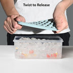 Ice Cube Trays with Lid and Bin, 0.8 IN Small Round Ice Cube Mold for Freezer - Easy Release Stackable Ice Ball Maker for Cocktail,Whiskey and Drinks,BPA-Free(0.8in/96 balls&box)