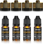 Cocktail Bubble Smoke Gun Accessories, 10ml, Includes 4 Contains, 4 Aromatic Flavor Oils, Coffee Flavor