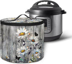 Wood Electric Pressure Cooker Daisy Storage Bag Kitchen Appliance Protective Pressure Cooker Insulation Bag for Women