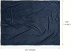 EverSnug Travel Blanket and Pillow - Premium Soft 2 in 1 Airplane Blanket with Soft Bag Pillowcase, Hand Luggage Sleeve and Backpack Clip (Navy Blue)