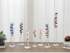 15 inch Galileo Thermometer with 7 Multi Colored Balls with Gold Tags from 60ºF to 84ºF Galileo Thermometer Gorgeous Gift for Family or Friends Present Home, Office Indoor and Outdoor Décor