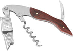 ELEGANTZ Wine Bottle Opener Set – Premium Corkscrew with Foil Cutter & Beer Bottle Opener – Ergonomic Wooden Handle for Smooth Cork Removal – Sommelier Accessories Gift for Wine Lovers
