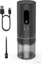 First Grind-While-Charging Rechargeable Coffee Grinder with Upgraded LED Battery Display, 1.7X Faster Grinding with 38 External Adjustable Settings & Ceramic Burrs, Portable for Travel, Camping, etc