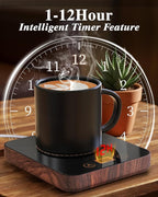 Coffee Mug Warmer for Desk with Auto Shut Off, Coffee Warmer for Desk Office with 3 Adjustable Temp. &12 Hours Timer (Valentines Day Gifts)