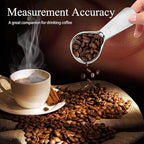 Stainless Steel Coffee Scoop Set - 3 Pc Measuring Spoons (1 Tbsp & 2 Tbsp Scoop) for Ground Coffee, Tea, Sugar Or Flour, Short Handles