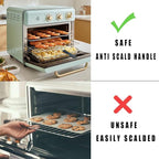 Air Fryer Convection Toaster Oven Tray Extractor, Grills Extractor, Grills Clip, Oven Clip, Oven Food Clip, Oven Tray Handle, Scald Resistant Clip, Common to Trays and Grills, Used to Quickly Remove