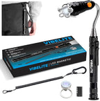 VIBELITE Gifts for Dad, Magnetic Flashlight with Tool Magnetic Lanyard, Telescoping Magnet Pickup Tool, Cool Gadgets Gifts Idea, Birthday Gifts for Men, Handyman, Husband, Boyfriend, Him