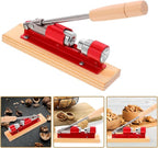 UKCOCO Mechanical Walnut Nutcracker Tool Multi-function Walnut Opener Plier with Red Handle Household Nut Shell Opener and Nuts Kitchen Specialty Gadget for Easy Shell Breaking