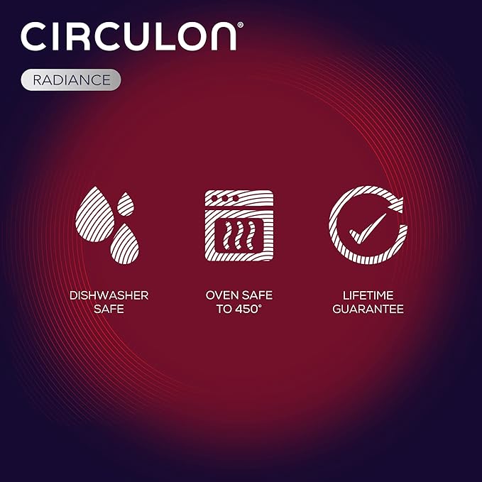Circulon Radiance Hard-Anodized Nonstick Saucepan, Durable Nonstick Cookware, Sauce Pan with Straining Lid, 3-Quart, Gray