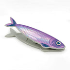 Genuine Fred FISH 'N CLIPS Sardine Bag Clips, Set of 4 Food Storage Clips, Iridescent Finish, Double-Sided, Durable Plastic and Stainless Steel Springs, Fun Kitchen Accessories and Great Gift