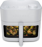 Chefman Crispinator Air Fryer 7-in-1 with 8 Qt Capacity, 450°F Max Temp & TurboFry Pro Technology for Fast, Even Results, Bake, Broil, Dehydrate, Viewing Window, Nonstick Ceramic-Coated Basket