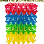 8-Pack Plastic Egg Tray Egg Crates 30-Egg Flats for Home Chicken Farmers, Stackable Egg Cartons Hold Multiple Eggs, Great for Storing, Sorting, and Shipping Eggs, Durable and Reusable