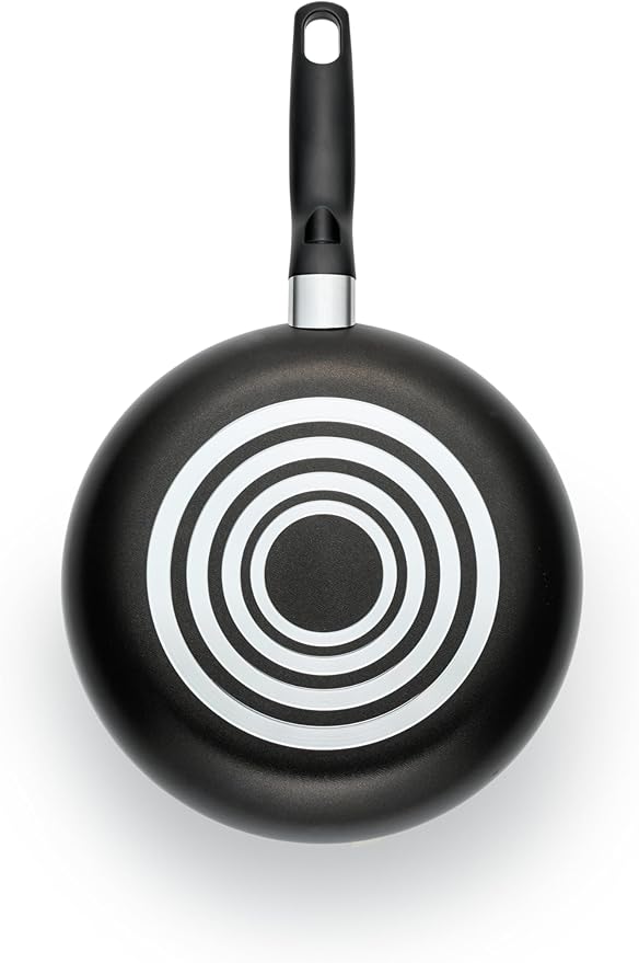 T-Fal Classic Nonstick Fry Pan Set 3 Piece: 8, 9.5, & 12 Inch, Oven Broiler Safe 350F, Kitchen Cookware Set, Pots and Pans Set Non Stick, Frying Pans, Skillets, Dishwasher Safe, Black