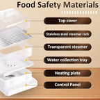 22L/23QT Electric Food Steamer, 3 Layers Food Steamer, 800W Commercial Stainless Steel Steamer, Large Capacity Breakfast Machine with Timer, for Home, Restaurant, Party