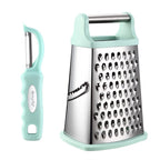 Spring Chef Swivel Peeler & Professional XL Box Grater Bundle - Mint