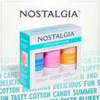Nostalgia Cotton Candy Flossing Sugar (3-Pack), Grape, Pink Bubble Gum, Orange - Three 16-oz Bottles of Cotton Candy Sugar Mix - 96 Small to Medium Cone Servings