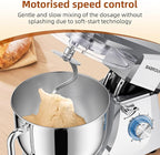 Dough Mixer 8.45 QT Electric Mixer - 660W 6 Speed Large Capacity Kitchen Stand Mixer with Whisk Dough Hook Mixing Beater Household Food Mixer for Baking Cakes Cookie Bread Salad