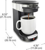 Hamilton Beach Commercial Deluxe 1-Cup Coffee Maker, Black/Stainless-Steel, 3-Minute Brew Time, Auto Shutoff, Coffee Pod Brewer, cUL Certified, HDC200S-CA
