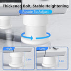 Microwave Risers - Adjustable Height (1.6in-2.6in) Microwave Oven Feet, 4-Pack Non-Slip Microwave Cooling Stand for Small Appliances (Microwave, Air Fryer) & Furniture (Sofa, Table) White