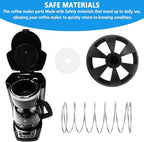 Coffee Machine Brewing Basket Bottom Spring Loaded Stopper Kits Fits For Black+Decker Mr. Coffee Hamilton Parts Number 990117900 990237500 Coffee Machine Accessory 2 Pack