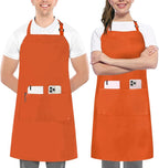 Utopia Kitchen 2 Pack Bib Apron, Adjustable with 2 Pockets, Water and Oil Resistant, Cooking Kitchen Chef Apron for Women Men